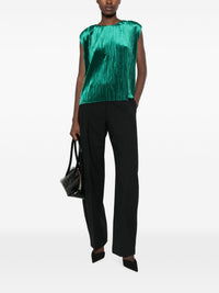 FORTE FORTE VELVET PLEATED TOP