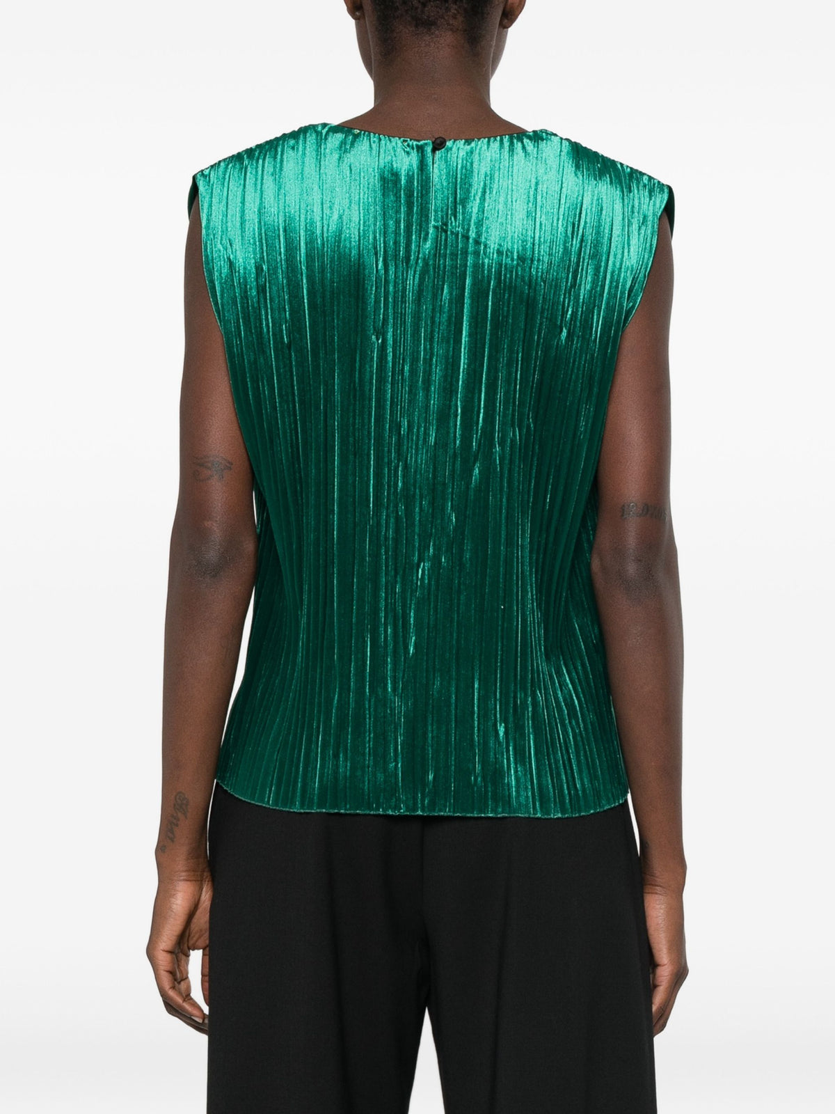 FORTE FORTE VELVET PLEATED TOP