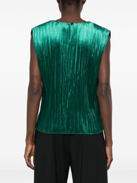 FORTE FORTE VELVET PLEATED TOP