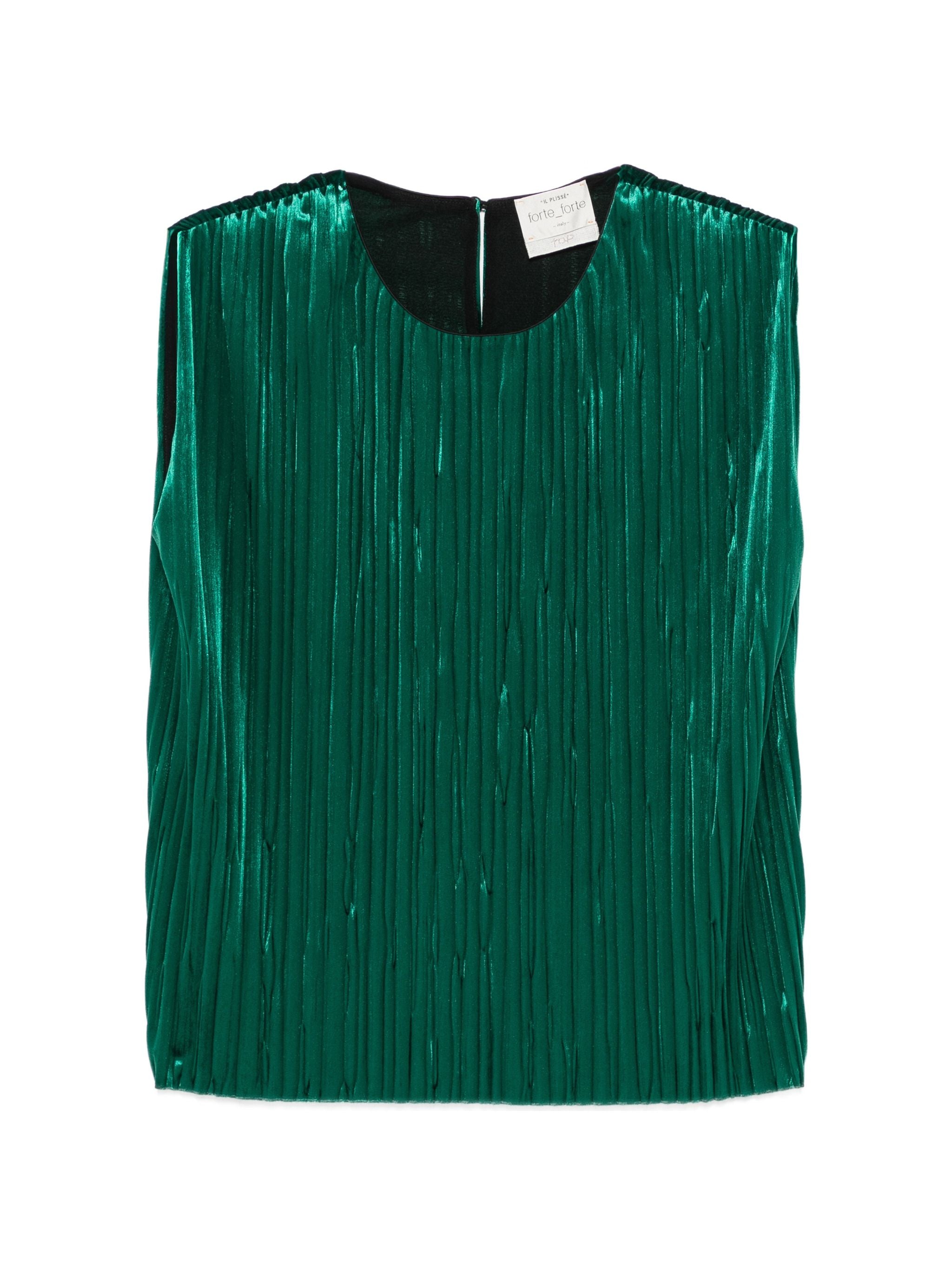 FORTE FORTE VELVET PLEATED TOP