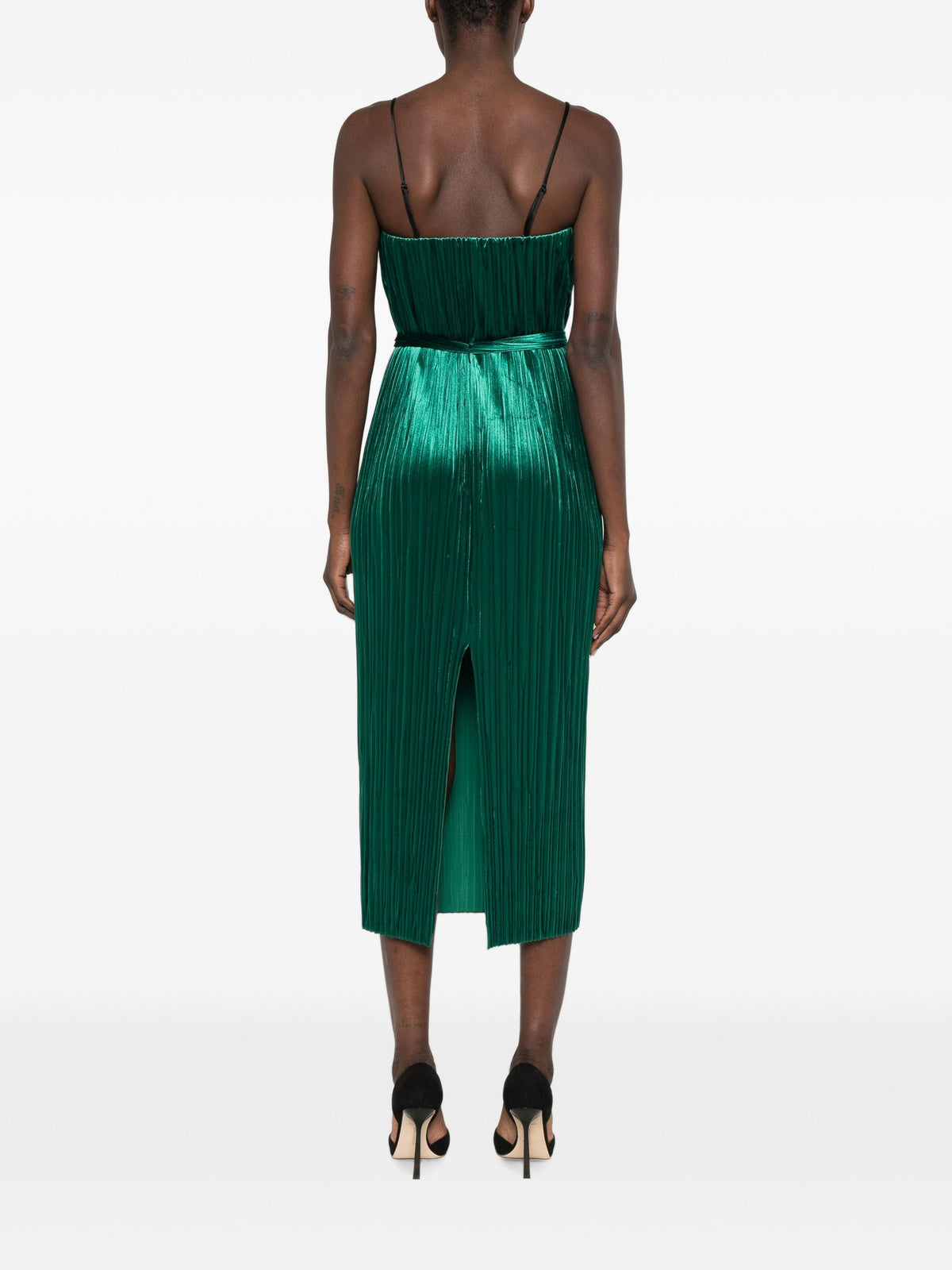 FORTE FORTE VELVET PLEATED DRESS