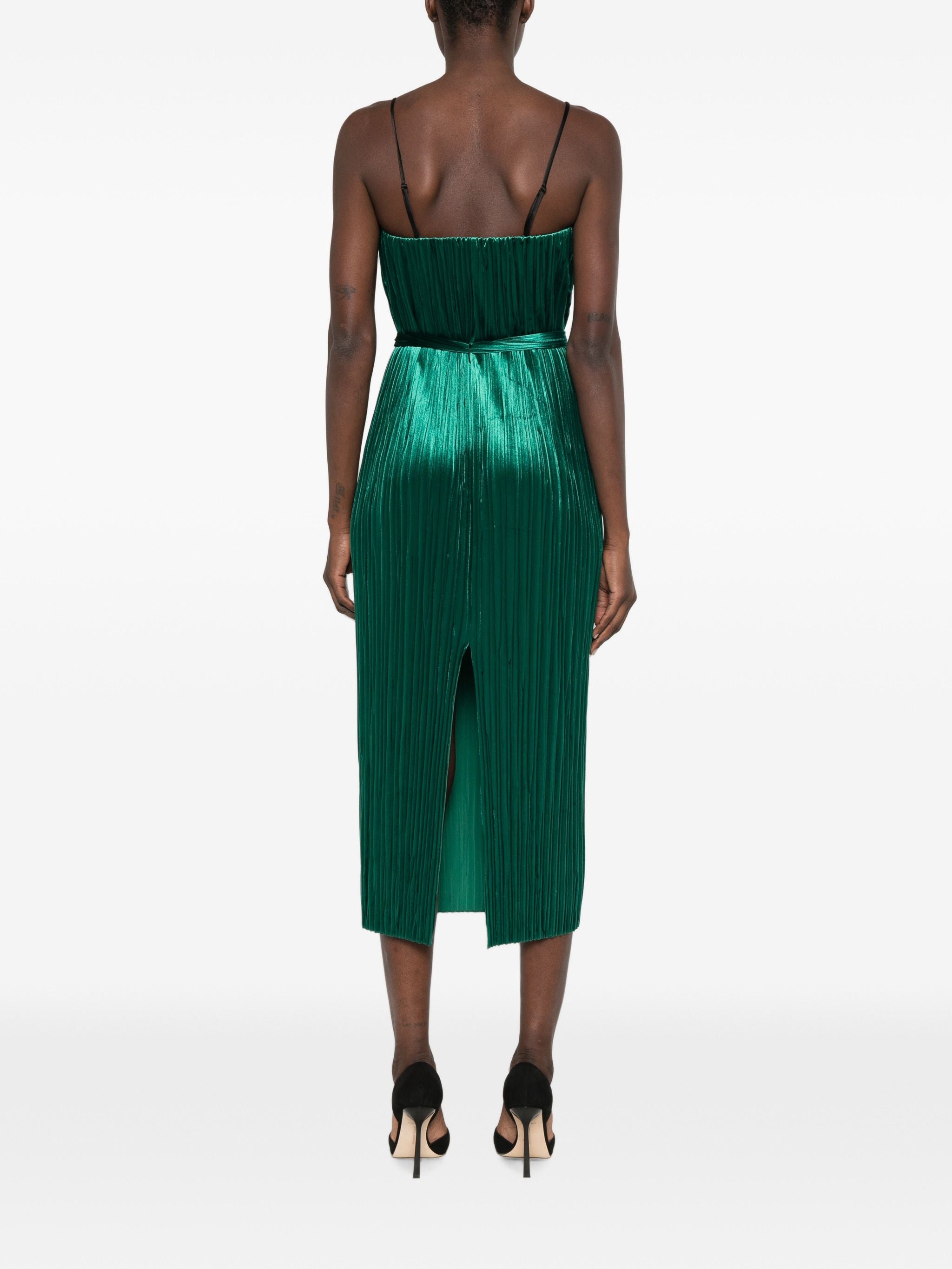 FORTE FORTE VELVET PLEATED DRESS