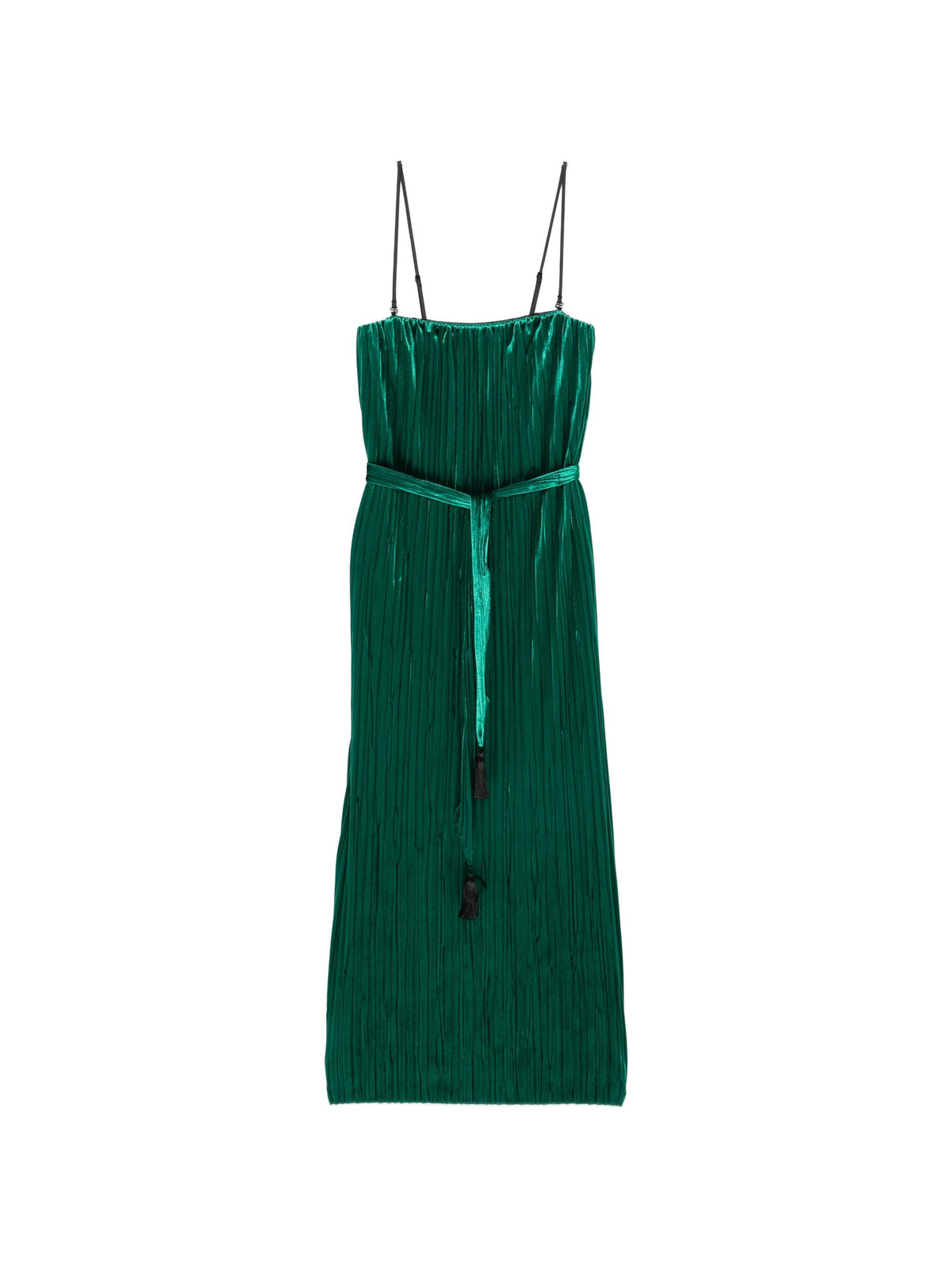 FORTE FORTE VELVET PLEATED DRESS