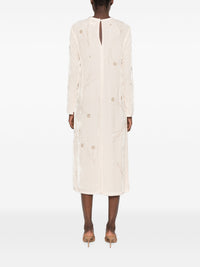 FORTE FORTE EMBROIDERED VELVET DRESS