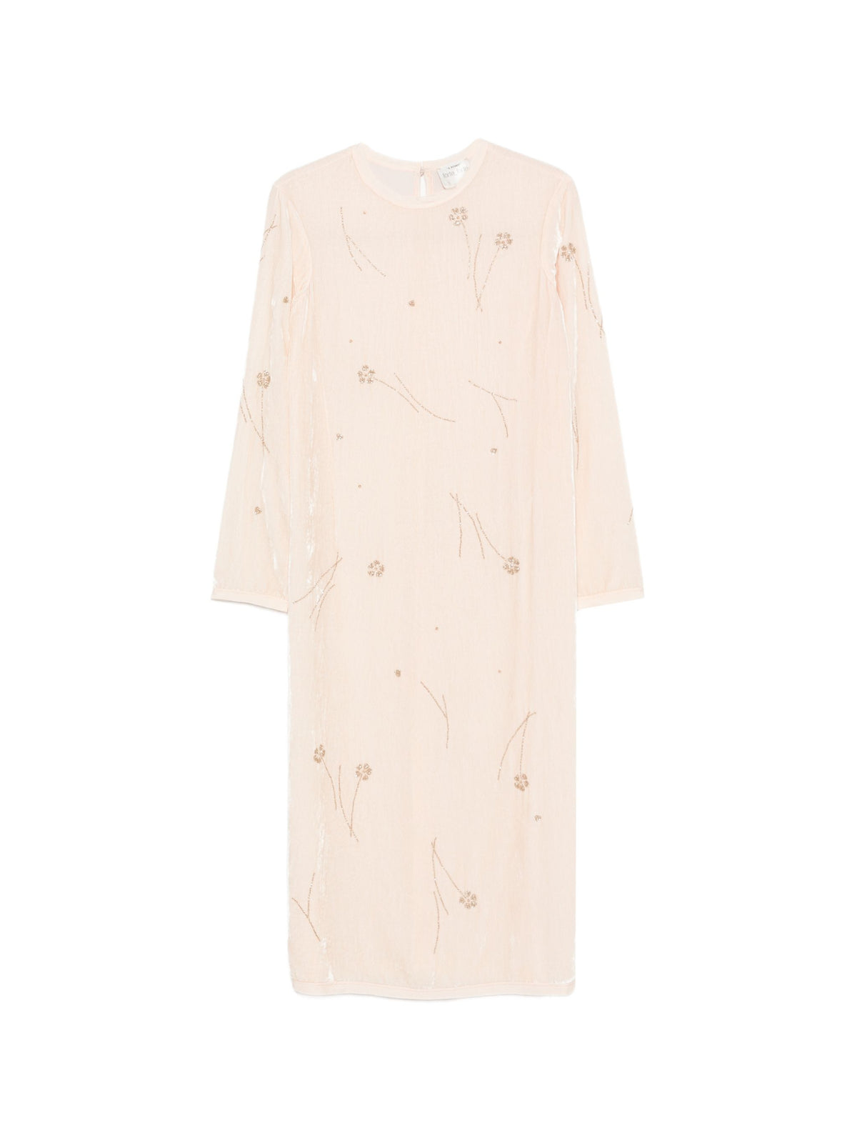 FORTE FORTE EMBROIDERED VELVET DRESS
