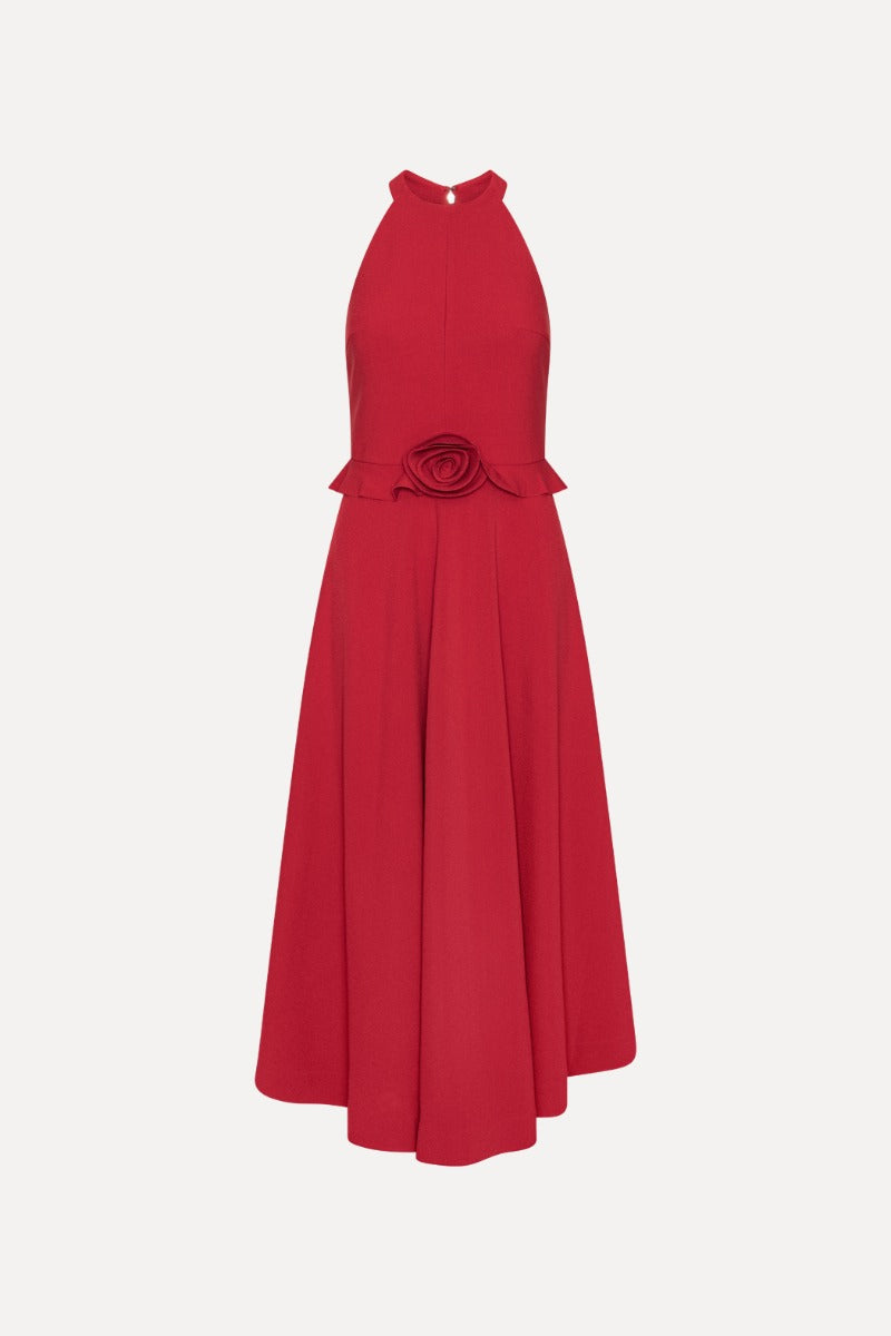 ROTATE FLOWER DETAIL DRESS