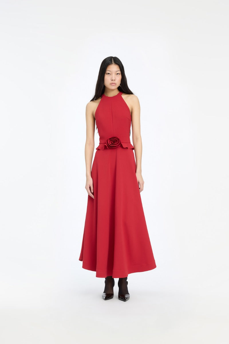 ROTATE FLOWER DETAIL DRESS