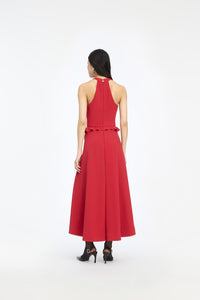 ROTATE FLOWER DETAIL DRESS