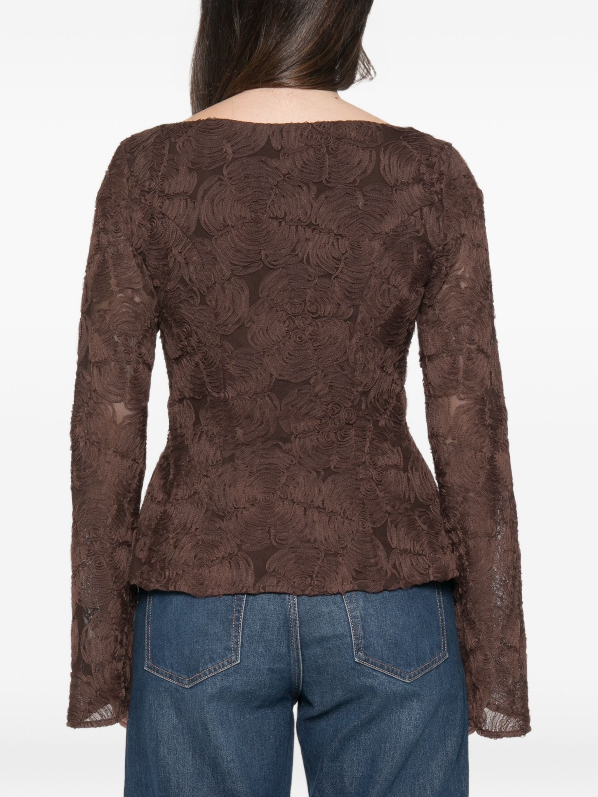 ROTATE FLOWER MESH TOP