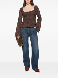ROTATE FLOWER MESH TOP