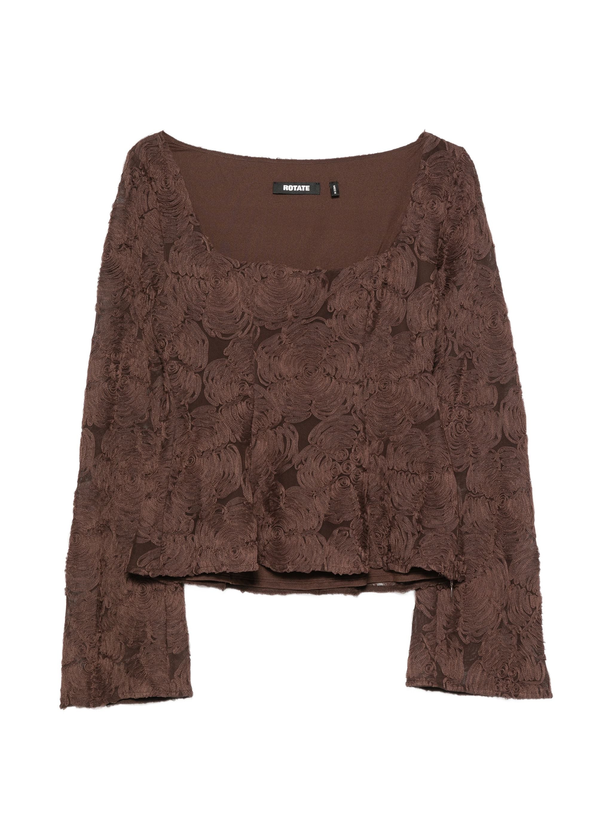 ROTATE FLOWER MESH TOP