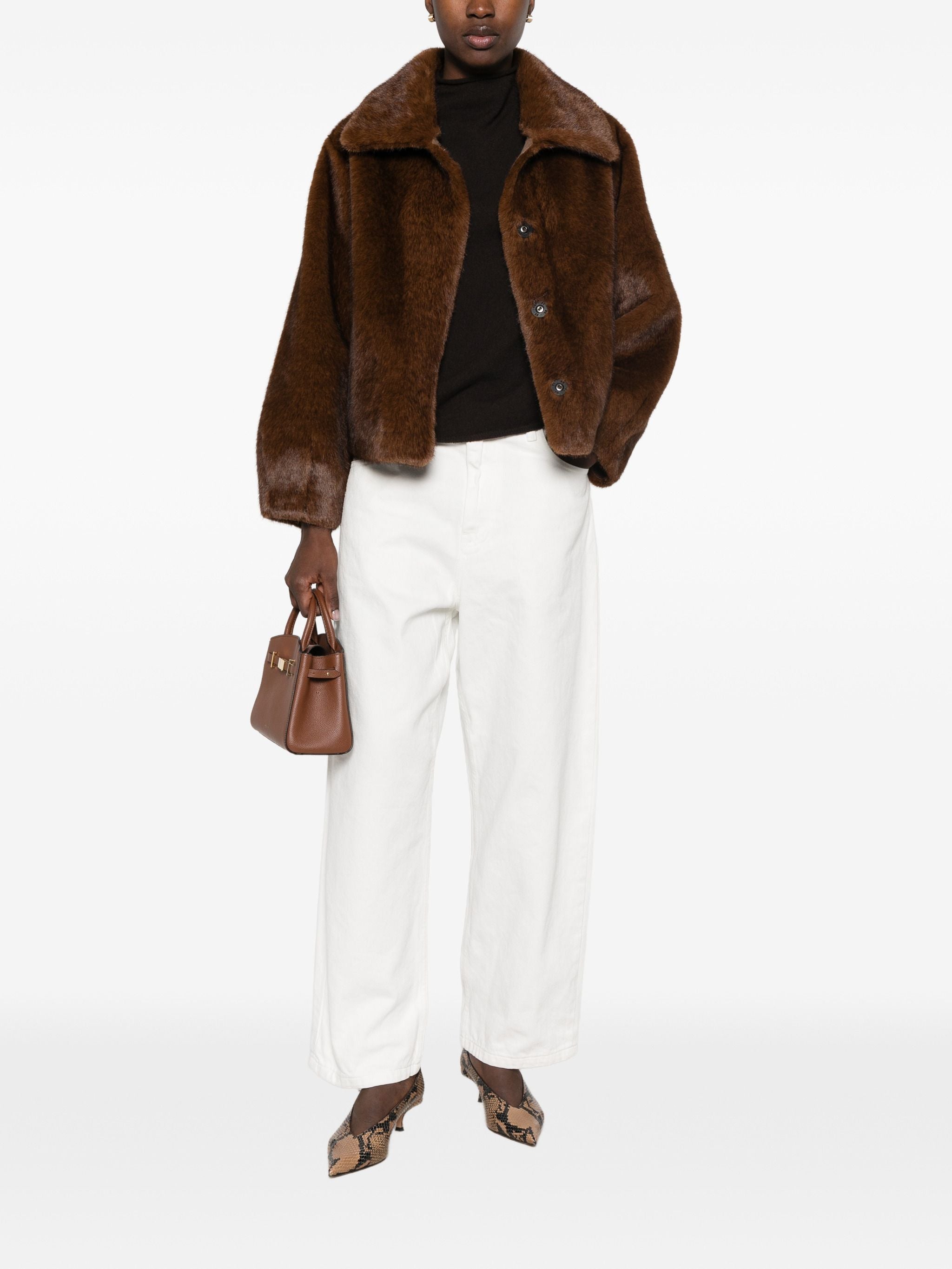 LOU ANDREA FAUX FUR JACKET