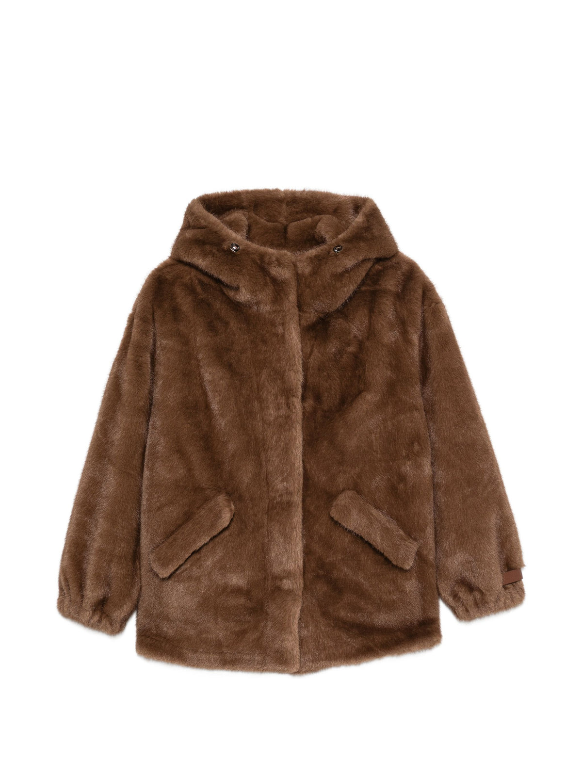 LOU ANDREA FAUX FUR HOODED COAT