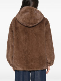 LOU ANDREA FAUX FUR HOODED COAT