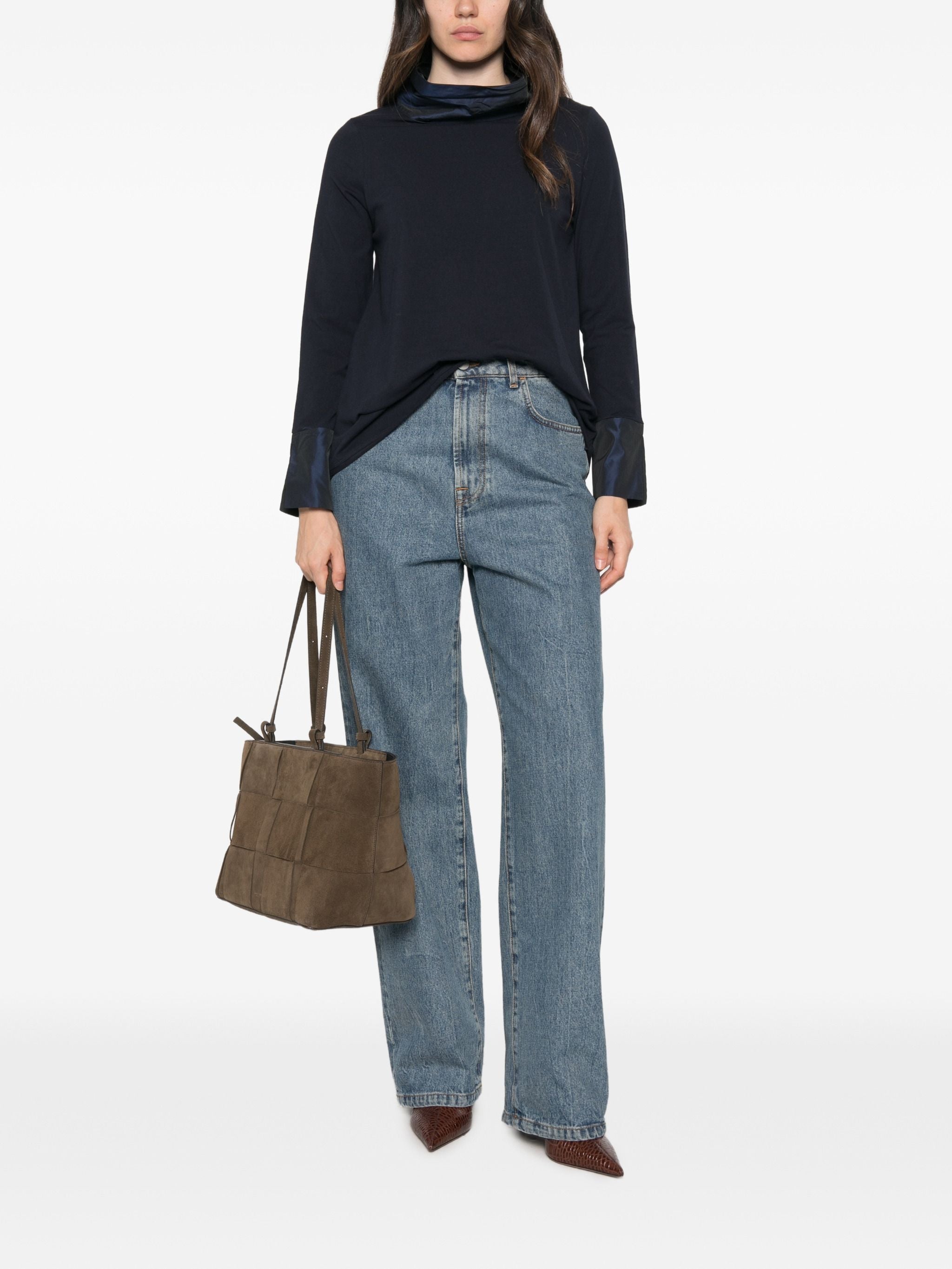 WHYCI MILANO FUNNEL NECK T-SHIRT
