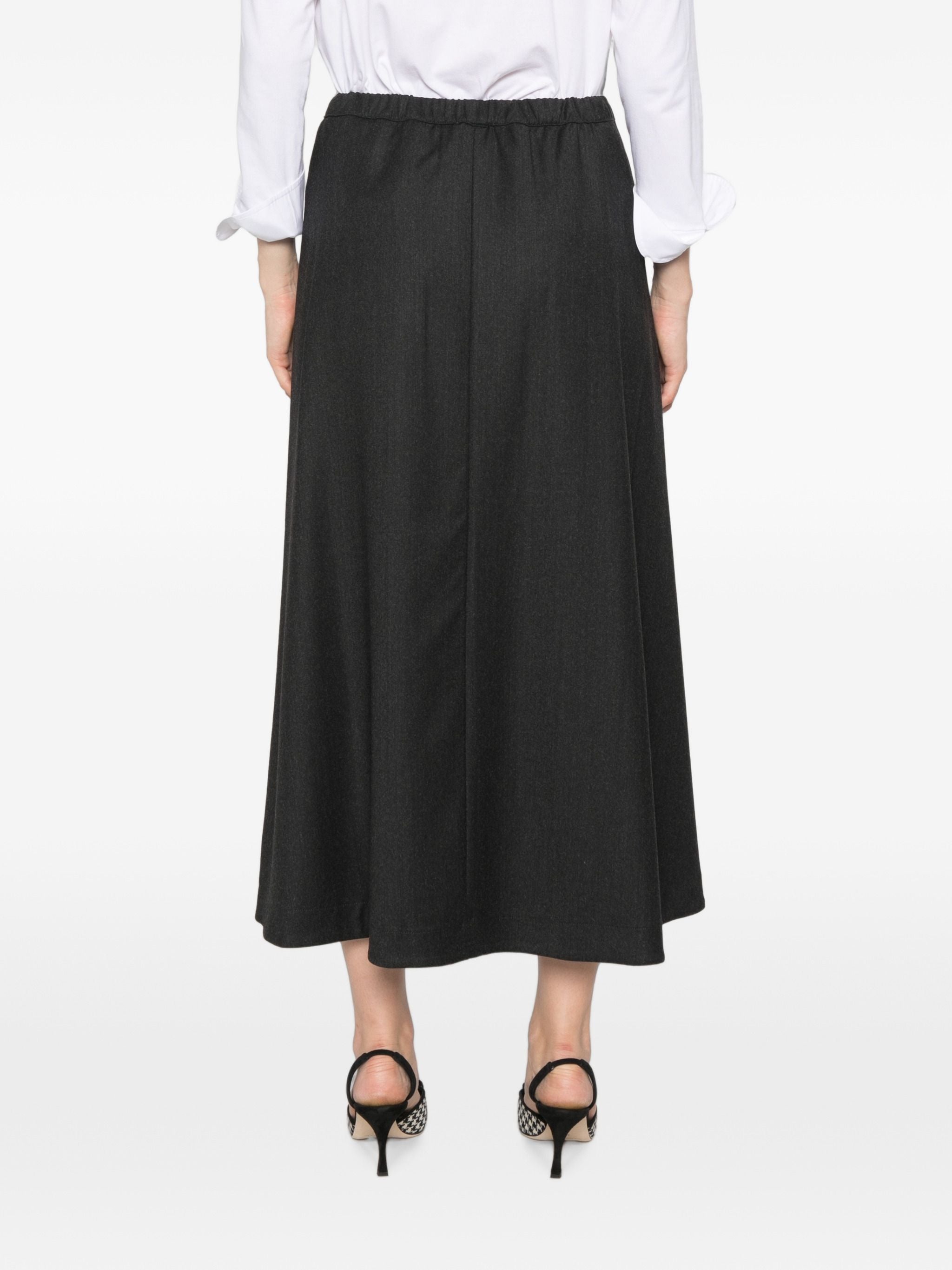 WHYCI MILANO FLARED MIDI SKIRT
