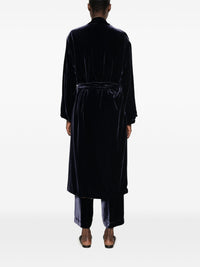 WHYCI MILANO BELTED VELVET GOWN