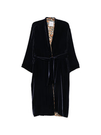 WHYCI MILANO BELTED VELVET GOWN