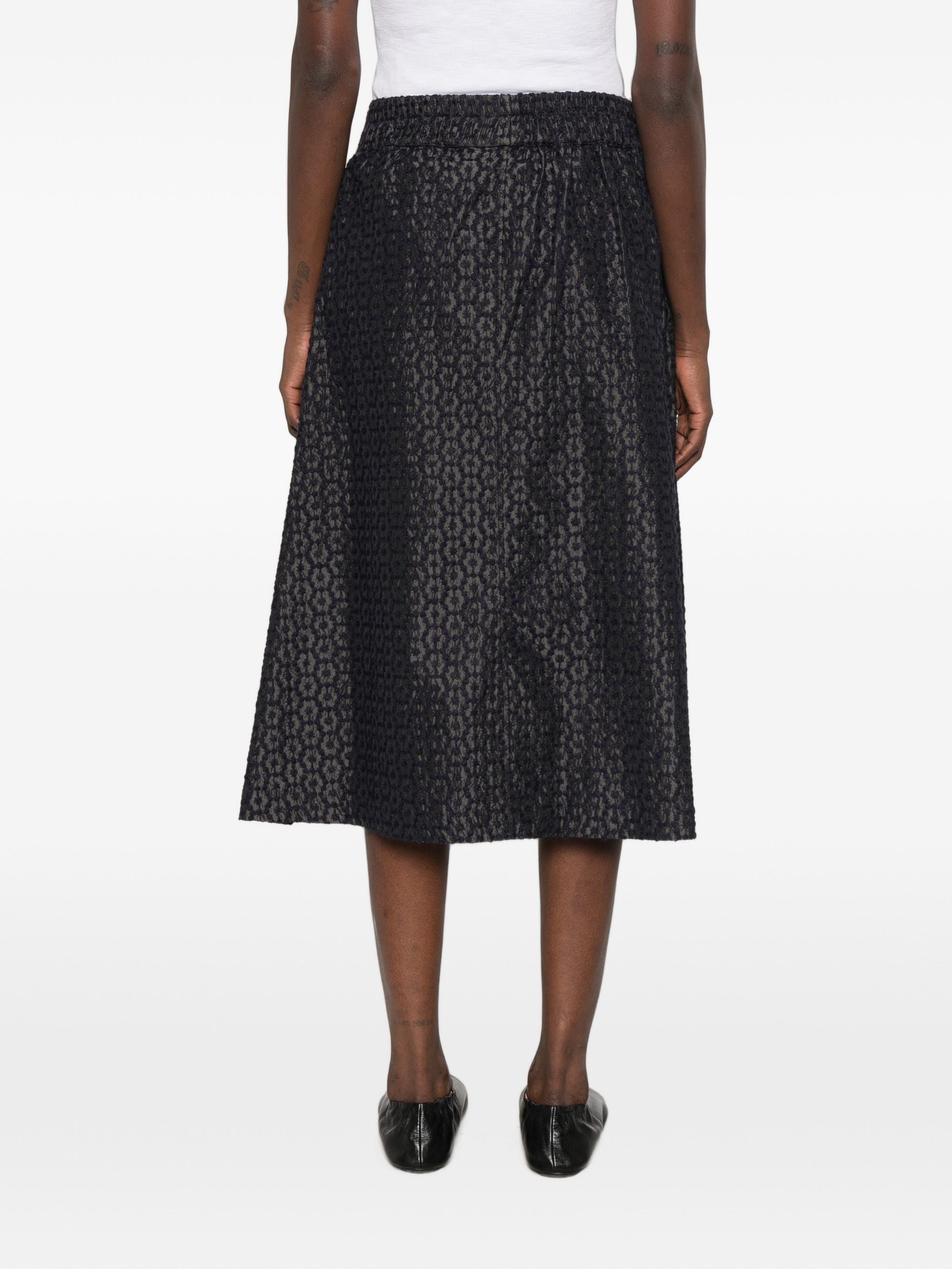 WHYCI MILANO JACQUARD MIDI SKIRT