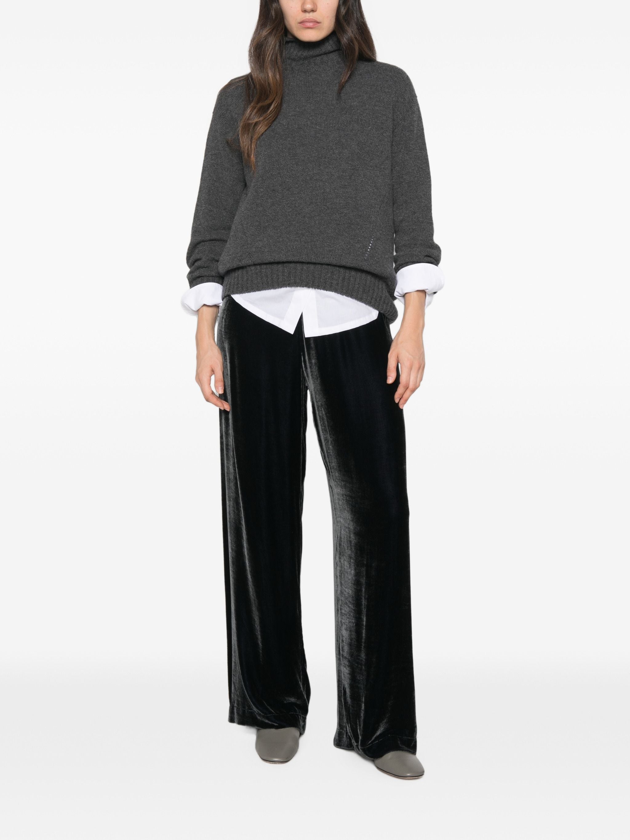 WHYCI MILANO VELVET TROUSERS