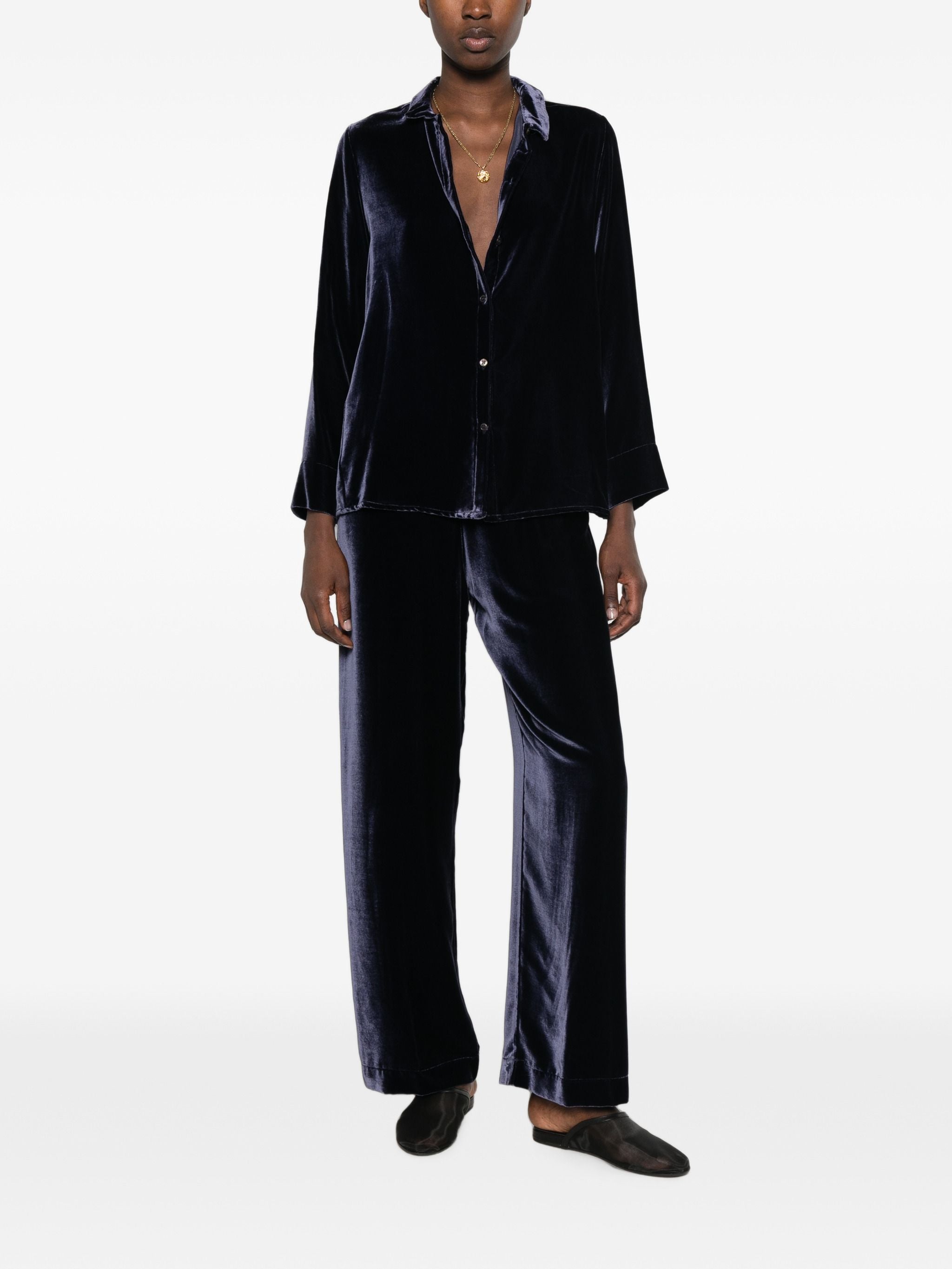 WHYCI MILANO VELVET TROUSERS