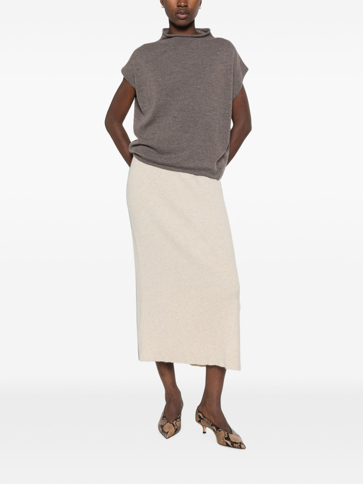 WHYCI MILANO SLEEVELESS SWEATER