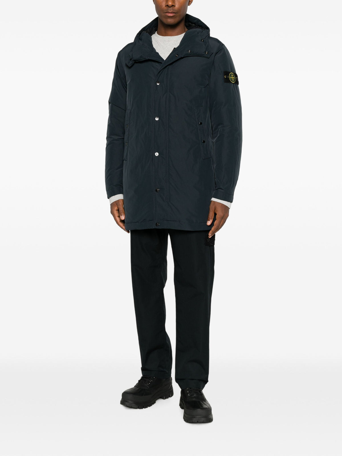 STONE ISLAND HOODED JACKET