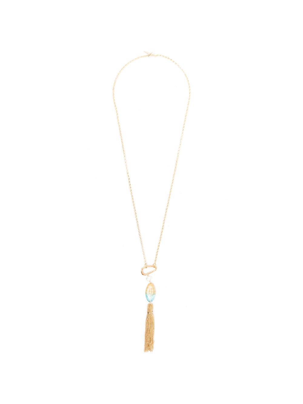 FORTE FORTE FRINGES AND GLAASS NECKLACE