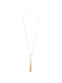FORTE FORTE FRINGES AND GLAASS NECKLACE