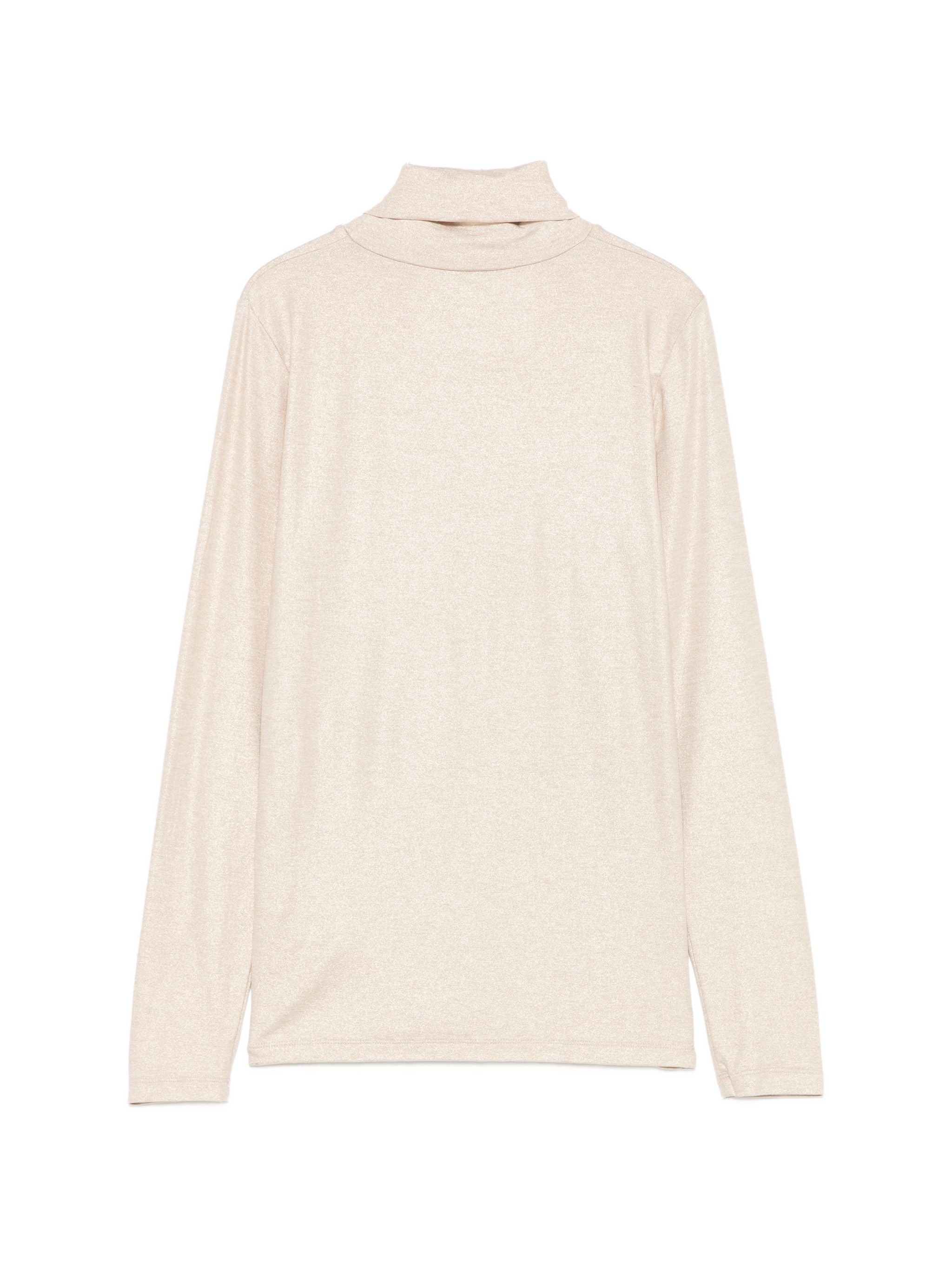 MAJESTIC TURTLENECK METALLIC TEE