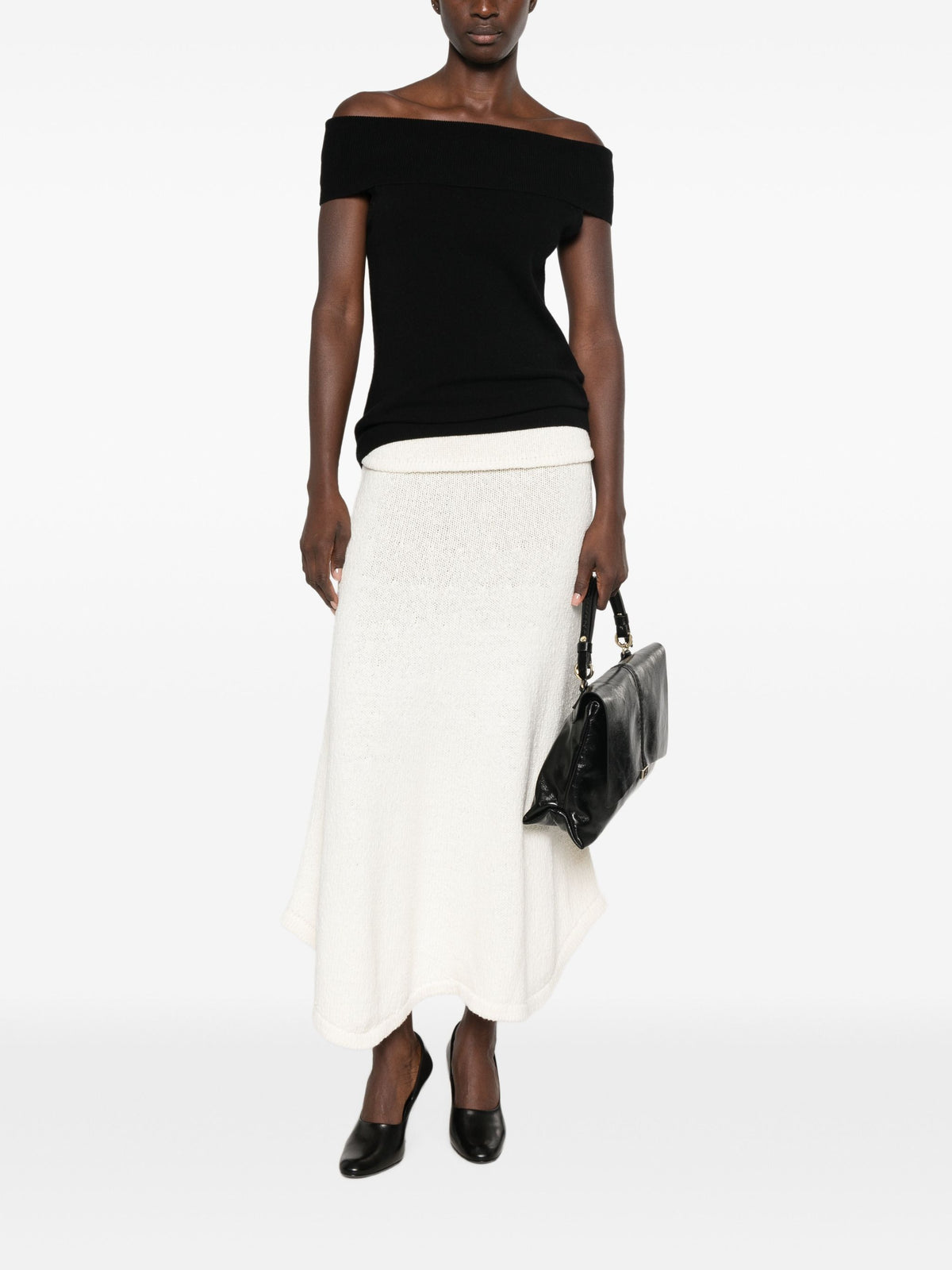 LE PETIT PULLE OFF SHOULDER KNIT TOP