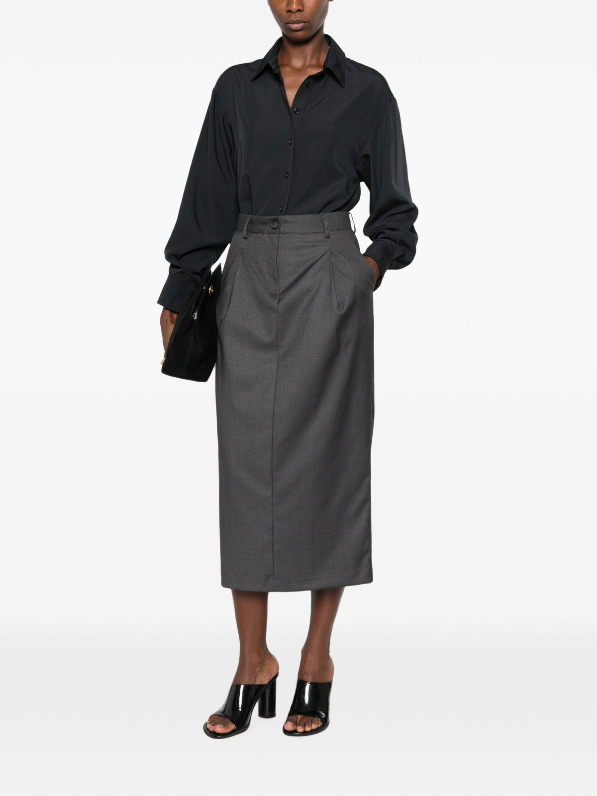 ALPHA STUDIO MIDI SKIRT