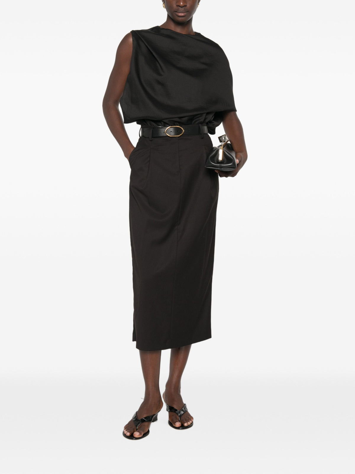ALPHA STUDIO MIDI SKIRT