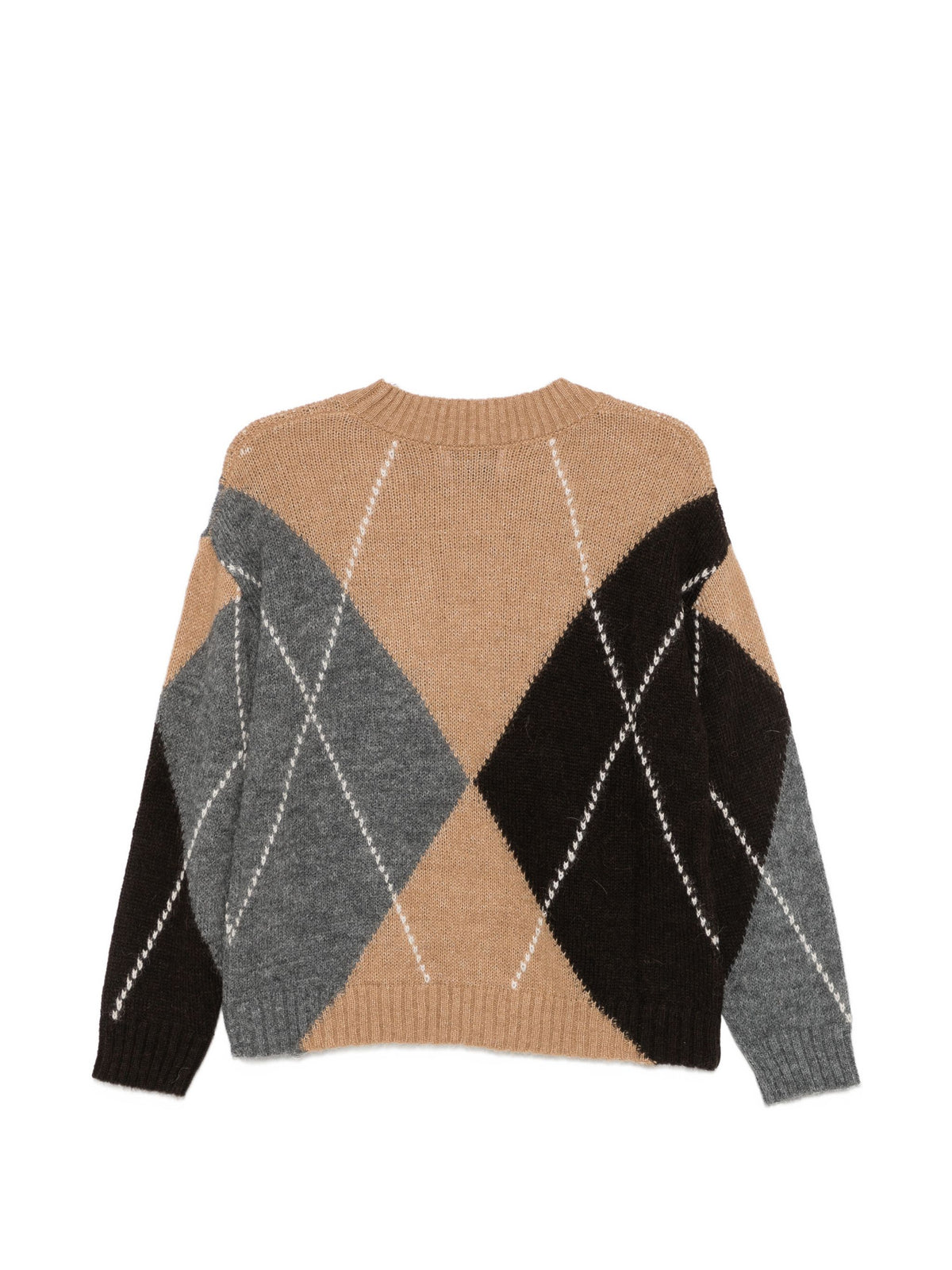 ALPHA STUDIO ARGYLE SWEATER