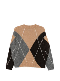 ALPHA STUDIO ARGYLE SWEATER