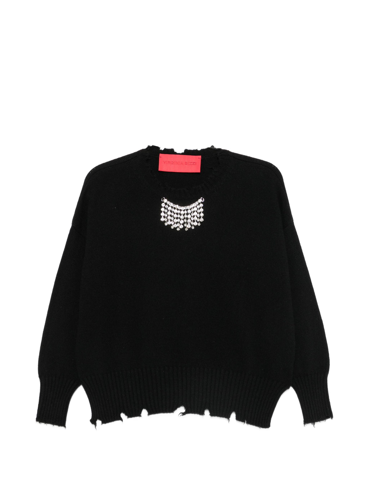 VIRGINIA BIZZI CRYSTAL SWEATER