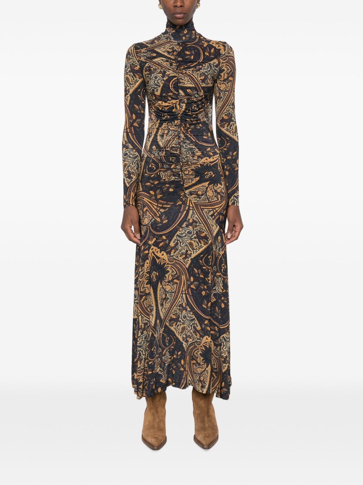 ULLA JOHNSON IDA LS JERSEY DRESS