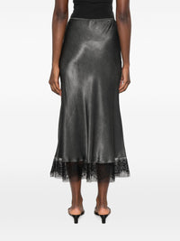 VIRGINIA BIZZI LACE TRIM SKIRT