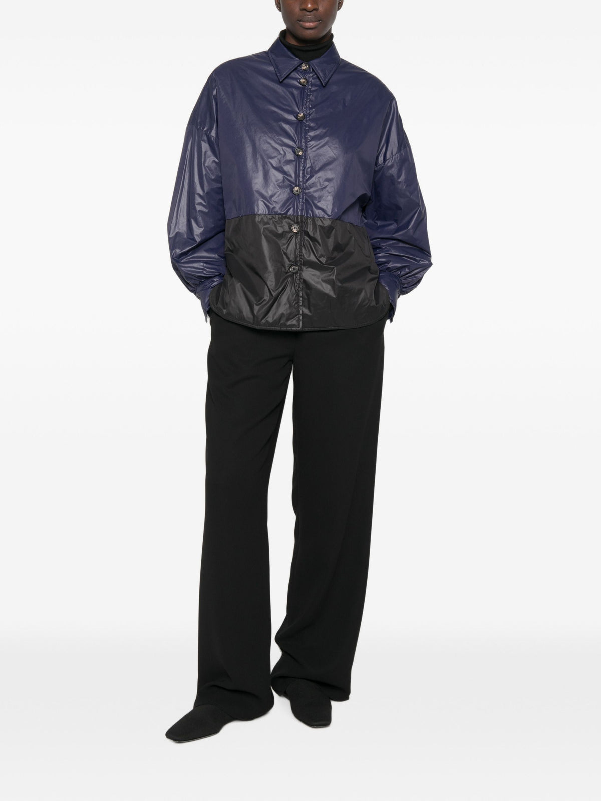 VIRGINIA BIZZI PADDED SHIRT JACKET