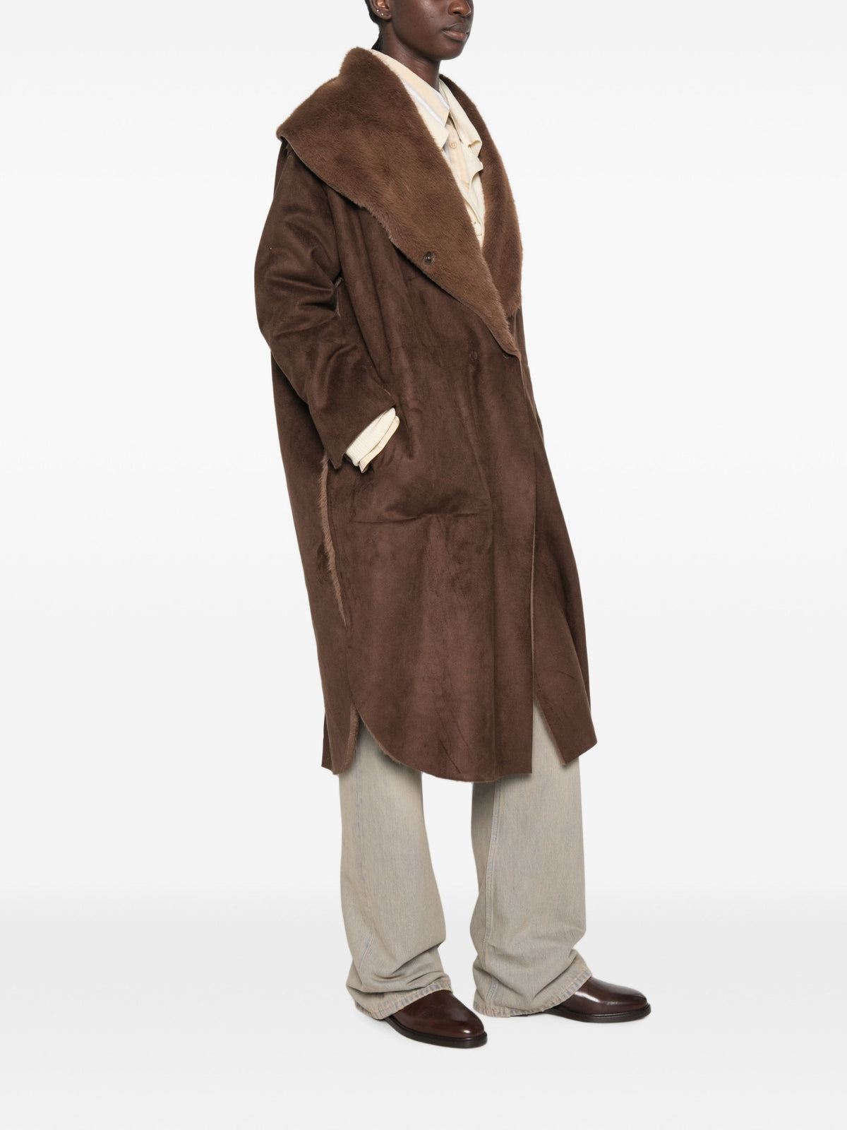 COLLECTION PRIVEE FAUX SHEARLING COAT