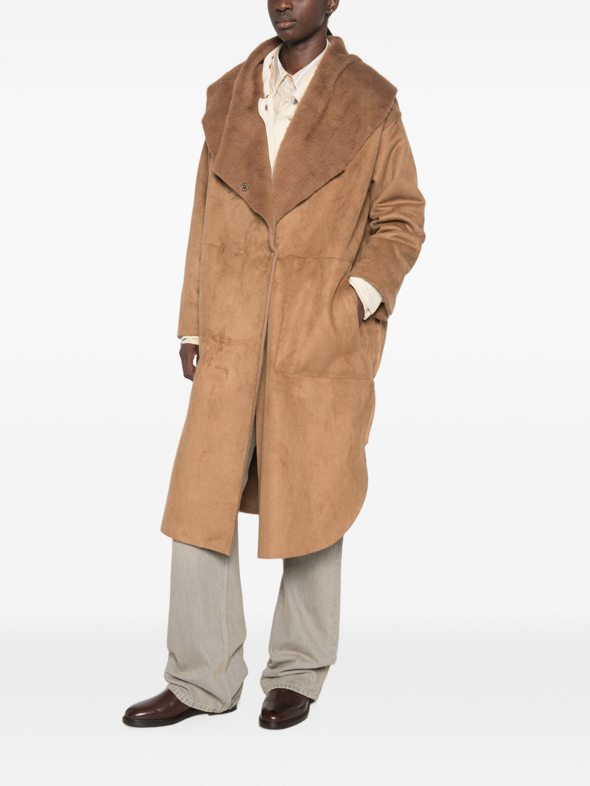 COLLECTION PRIVEE FAUX SHEARLING COAT