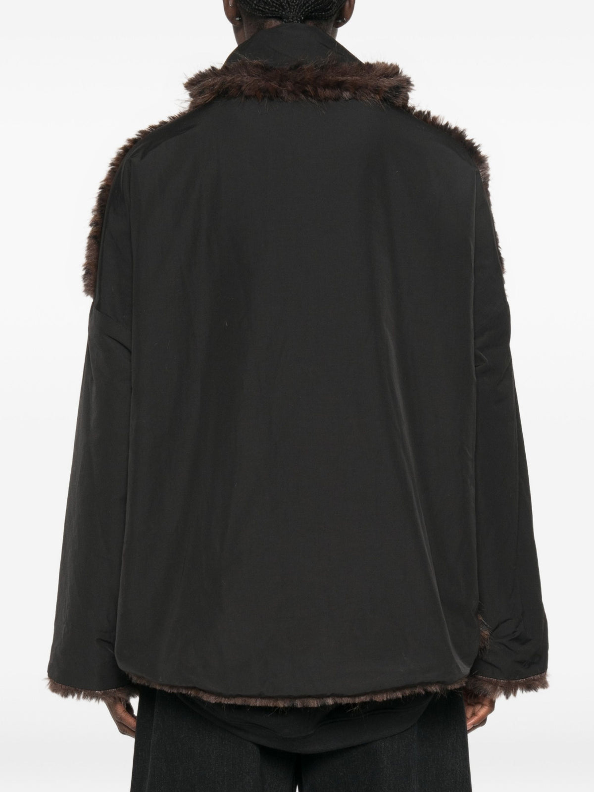 COLLECTION PRIVEE LEOPARD FAUX FUR JACKET