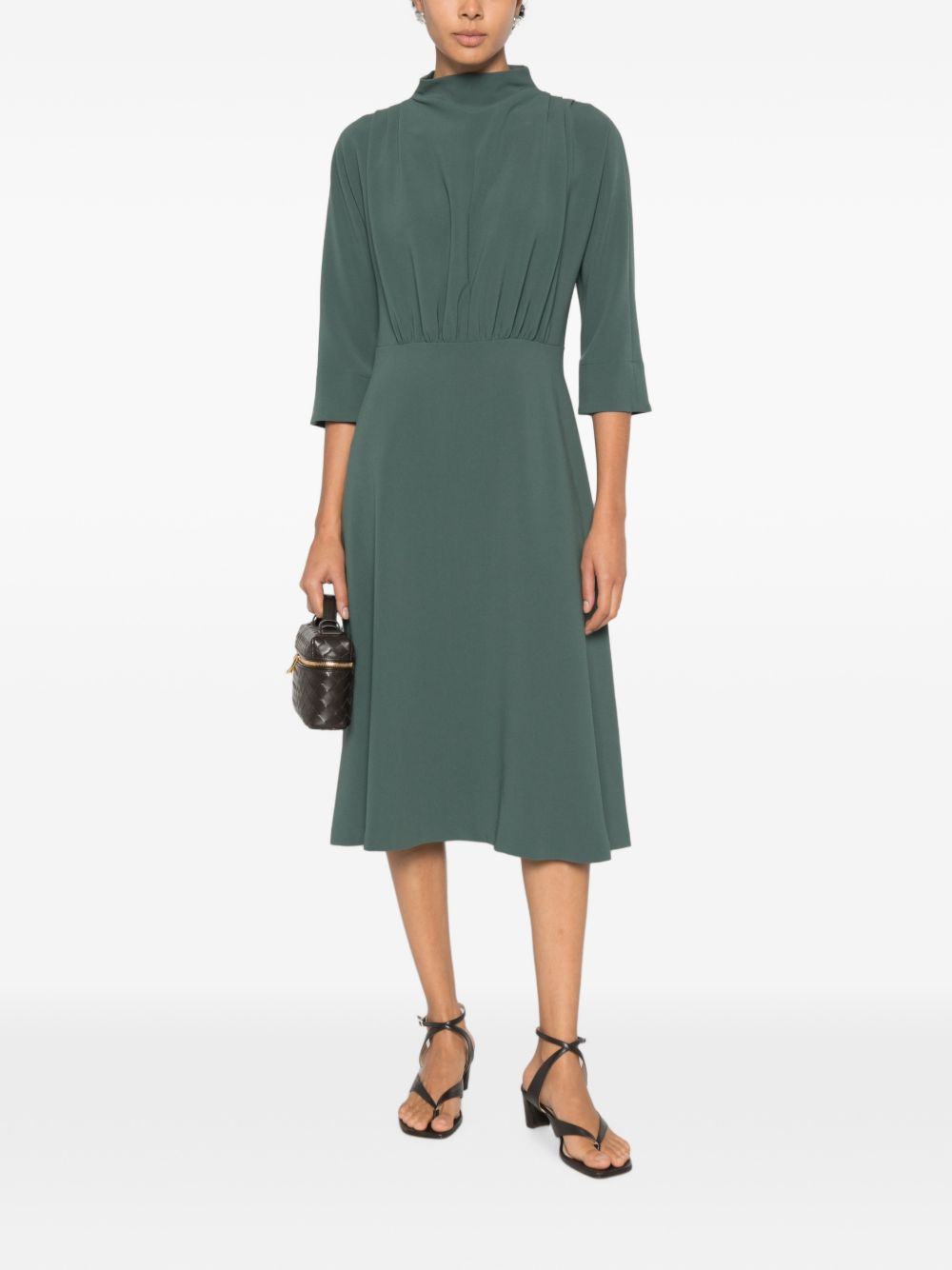 LIVIANA CONTI PLEATED DRESS