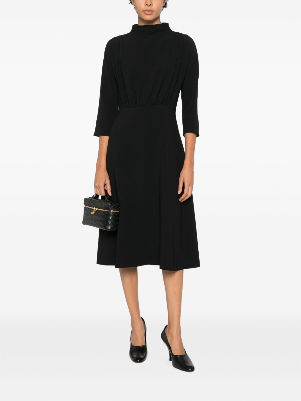 LIVIANA CONTI PLEATED DRESS