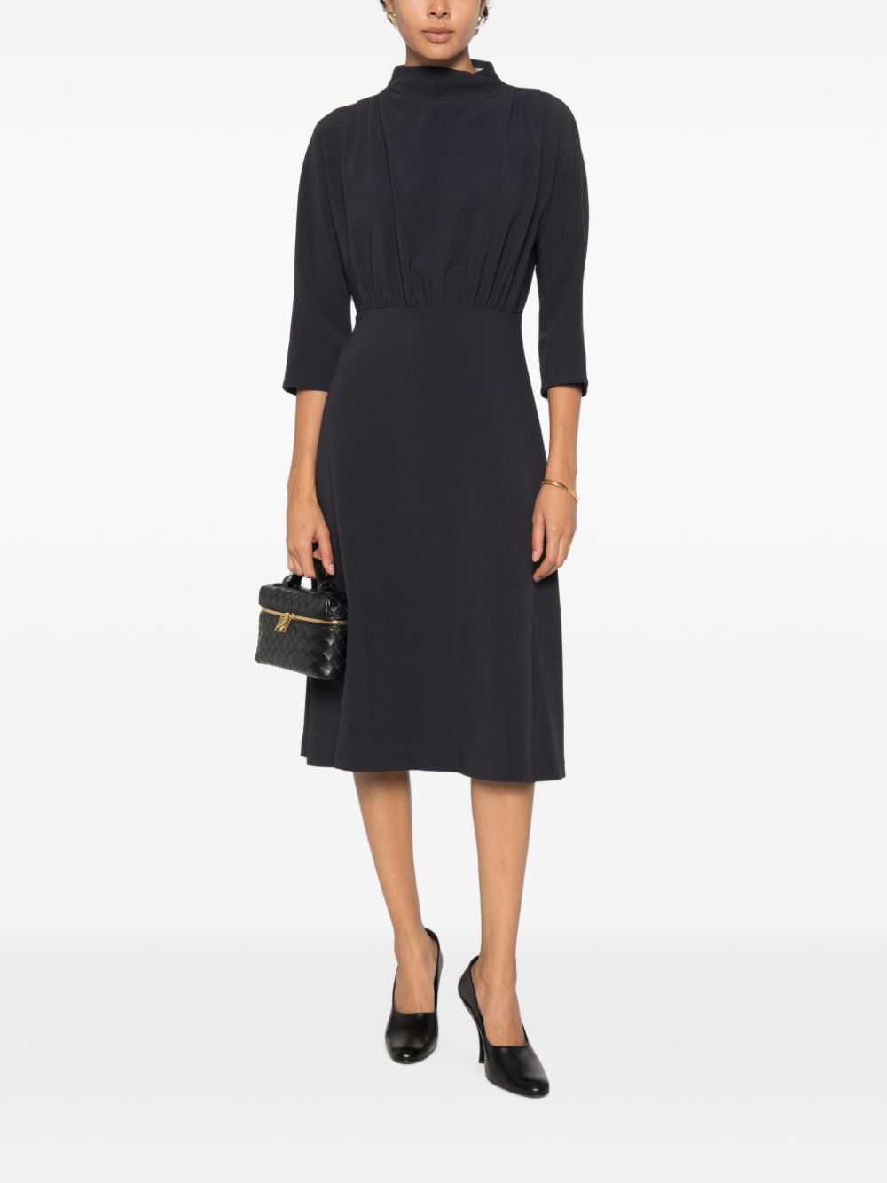 LIVIANA CONTI PLEATED DRESS