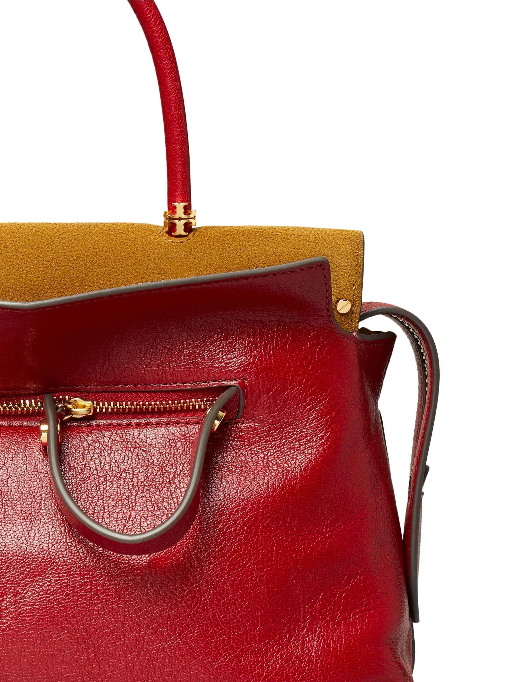 TORY BURCH SMALL SATCHEL RUBY