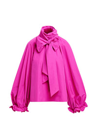 ESSENTIEL ANTWERP KEILY PUSSY BOW TIE TOP