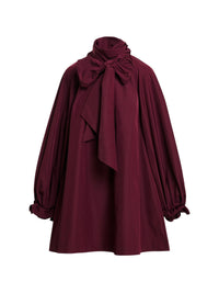 ESSENTIEL ANTWERP KHAI PUSSY BOW TIE MINI DRESS