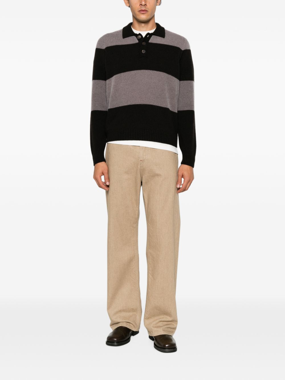 AROVESCIO STRIPED POLO