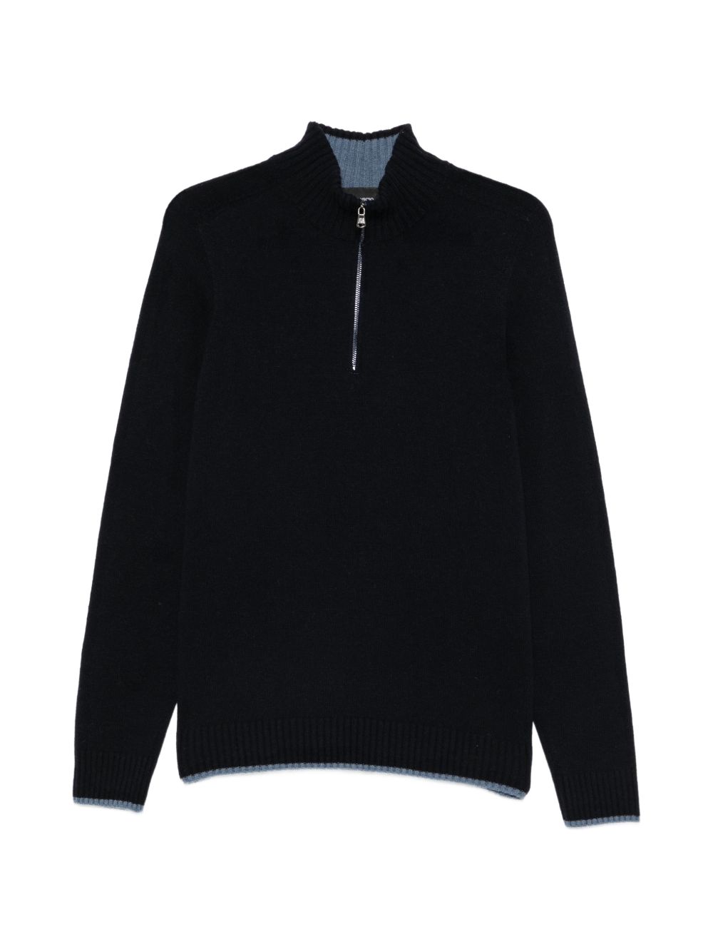 AROVESCIO HALF ZIP SWEATER